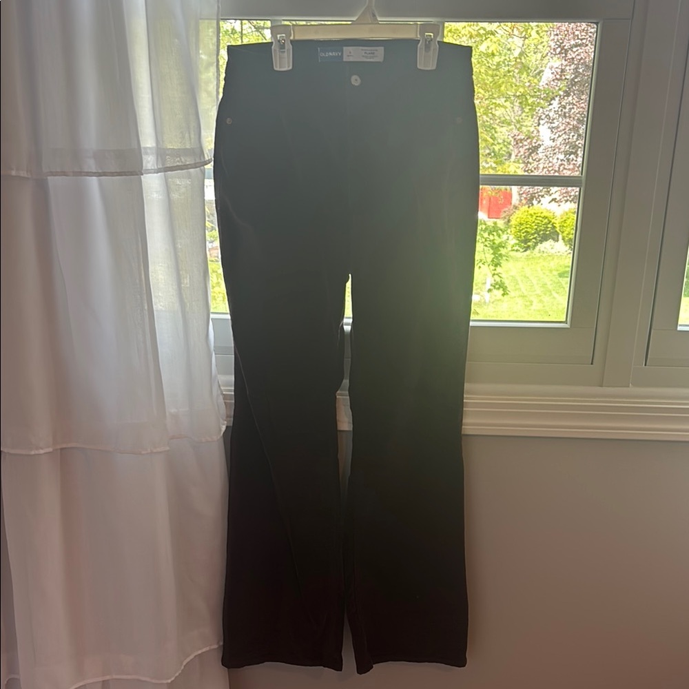 Old Navy Dark Burgundy Flare Jeans